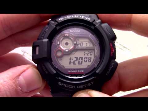 Часы Casio G-SHOCK G-9300-1E [G-9300-1ER] - Инструкция, как настроить от PresidentWatches.Ru