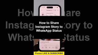 Full How to Share Instagram Story to WhatsApp Status Update