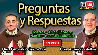 Charla de Formación EN VIVO. Preguntas y Respuestas. Heraldos del Evangelio