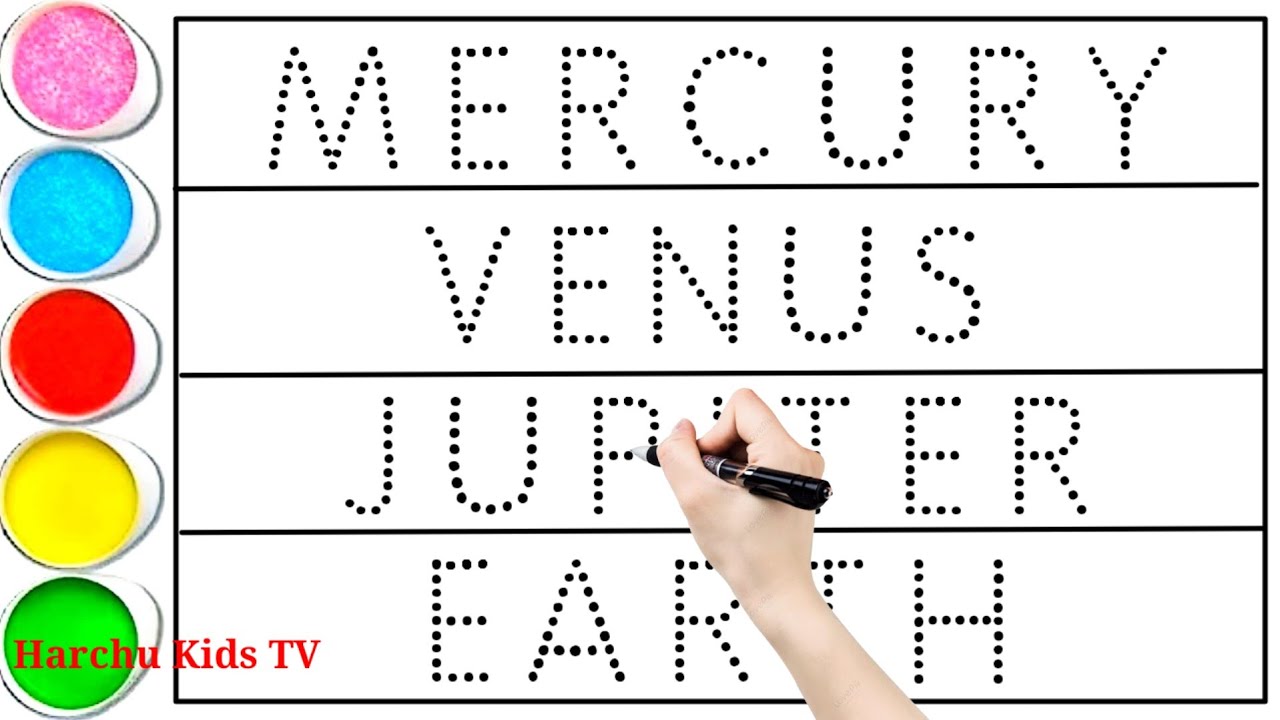 Planets Name in English and hindi | mercury, venus, earth, jupiter, neptune | Harchu kids TV