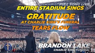 Brandon Lakes Gratitude At Kirk Memorial Whole Stadium Sings Holy