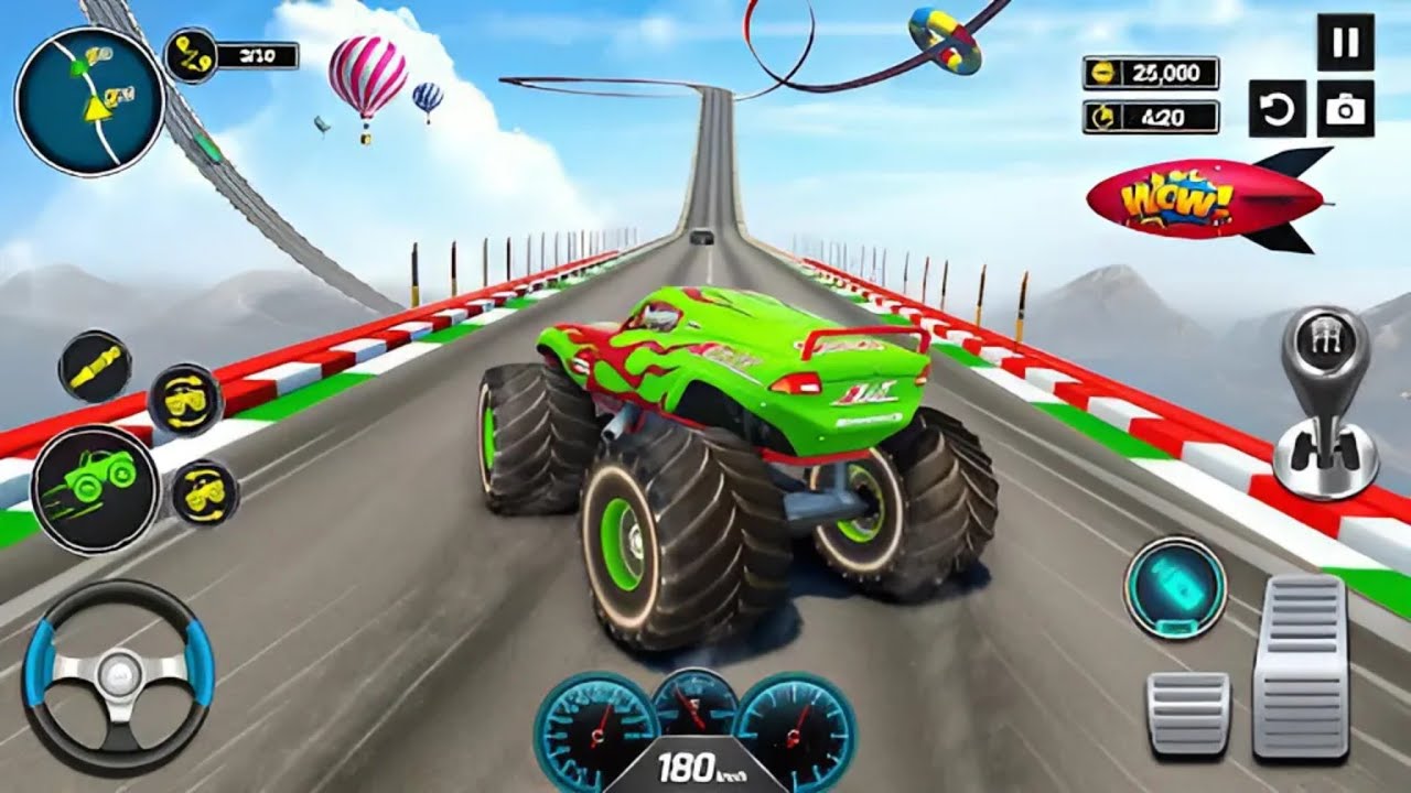 Monster Truck 3D Stunt Game – Android Gameplay