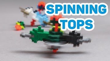 Plus-Plus Spinning Tops Challenge - Stop Motion video