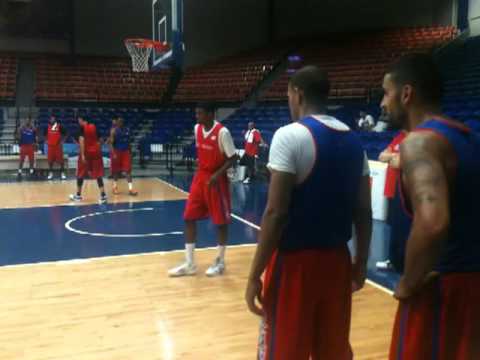 Ricardo Ledo first practice, Puerto Rico Basketbal...