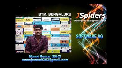 Jspiders_BTM (Manoj Kumar)