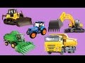 Мультики про #машинки для детей🚜🚚 Ферма Трактор Грузовик Комбайн все серии подряд Мультфильмы 2017