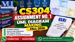 CS304 Assignment 1 Solution Fall 2026 | UML Diagram Making | VU