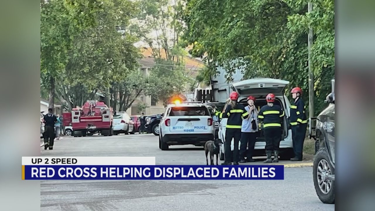 Red Cross helping displaced families after apartment fire - YouTube