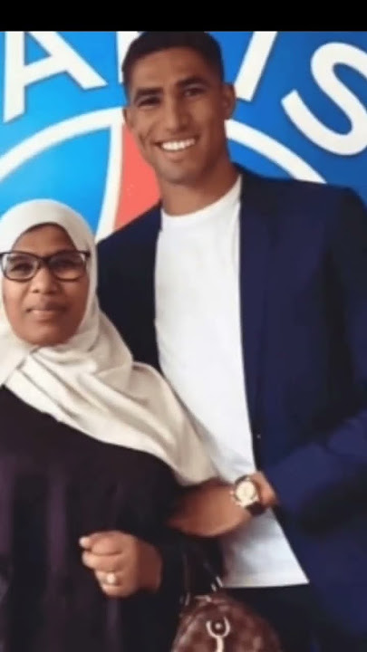 Achraf Hakimi's Heartwarming Moments with His Beloved Mother#achrafhakimi