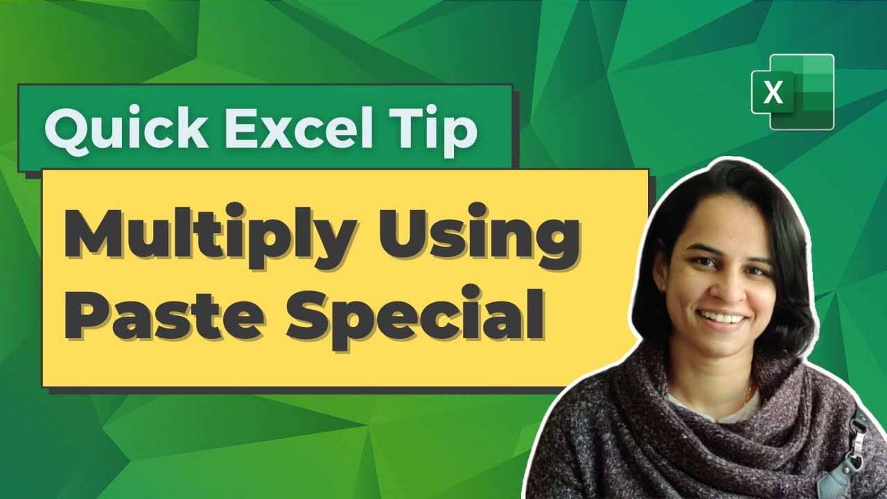 Multiply using Paste Special Operation Excel Quick Tips YouTube
