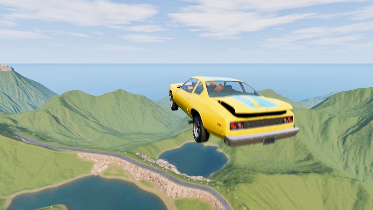 1000 MPH Instant Boost: Who Goes Farthest? -  BeamNG.Drive #36