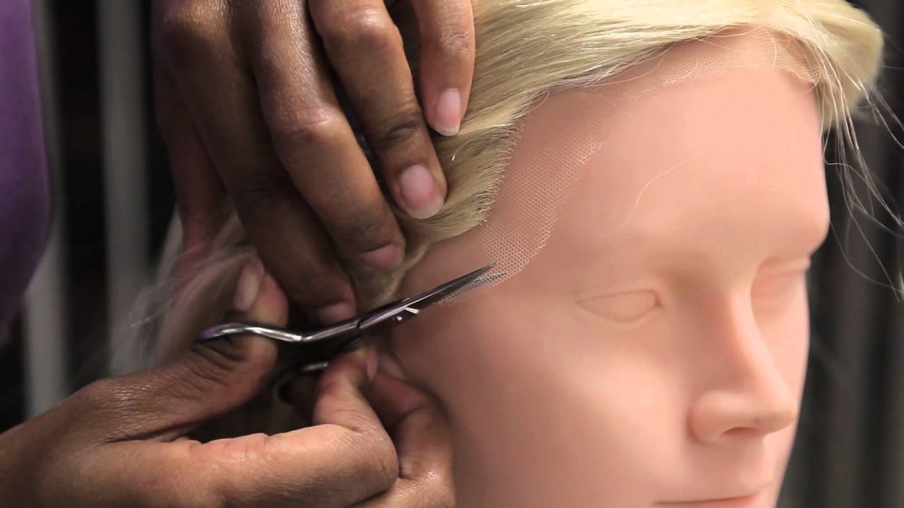 How to Cut a Lace Wig to Fit Your Hairline : Professional Hair