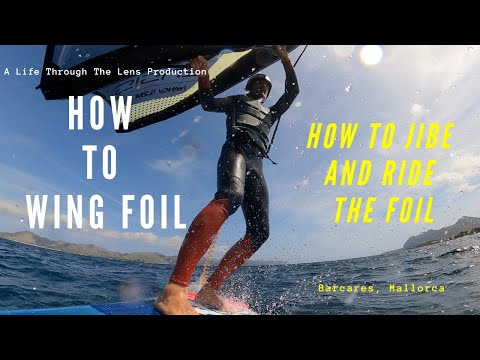 How to wingfoil, how to jibe and ride the foil