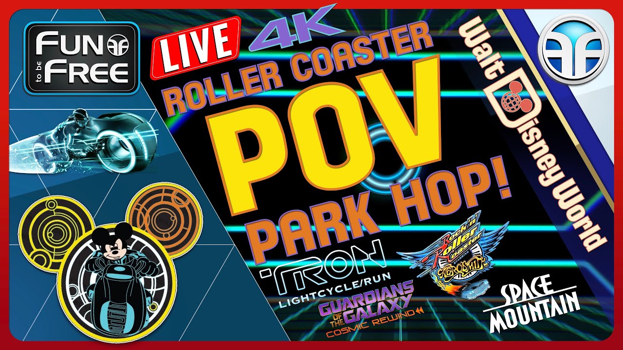 🔴 4K INSANE Disney World Rides & Roller Coaster POV – Disney LIVE Stream Today