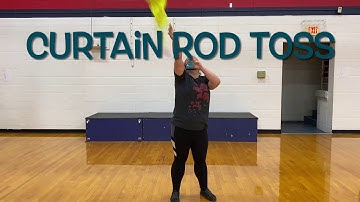 Curtain Rod Flag Toss - How to color guard