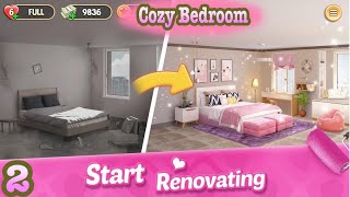 My Home Design Dreams Gameplay Level 26-28 - Cozy Bedroom Decor - มายโฮม ดีไซด์ฝัน เกมส์ดีไซน์บ้าน screenshot 4