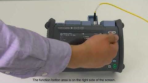 AQ1210 Optical Time Domain Reflectometer - operation guide