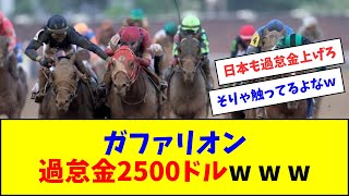 KYダービー2着のガファリオン、結局2500ドルの制裁を喰らうｗｗｗ