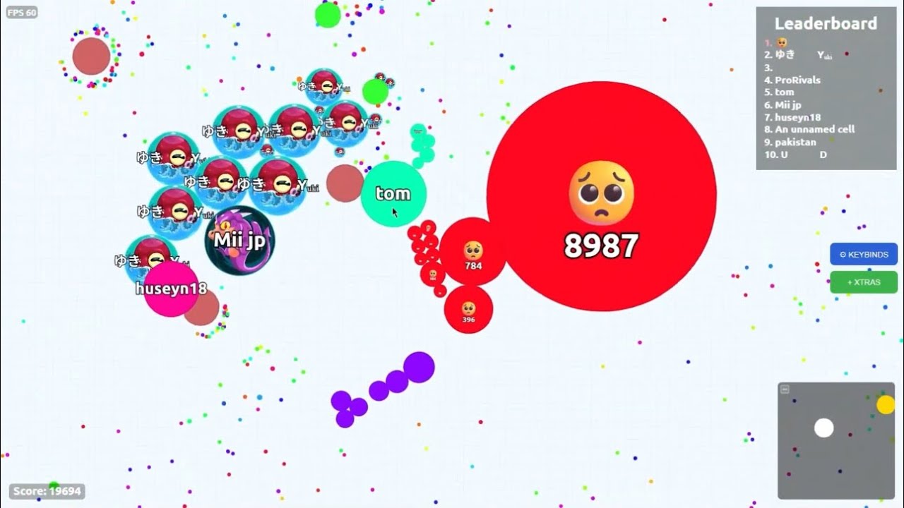 丸を大きくするゲーム