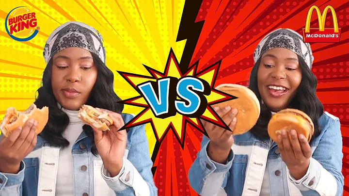 MCDONALDS verses  BURGER KING FOOD CHALLENGE (Sout...