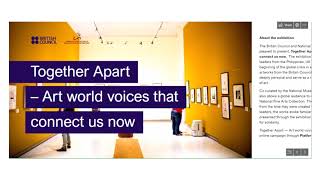 Together Apart Virtual Exhibition - How to navigate Sway