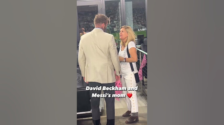 David Beckham and Messi’s mom, Celia, as Inter Miami are up 3-0 ❤️