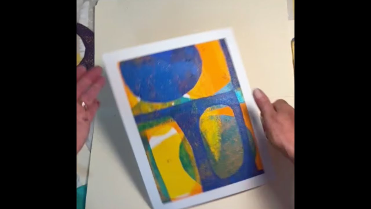 LEARN GELLI PRINTING With Manilla Folder Masks - YouTube