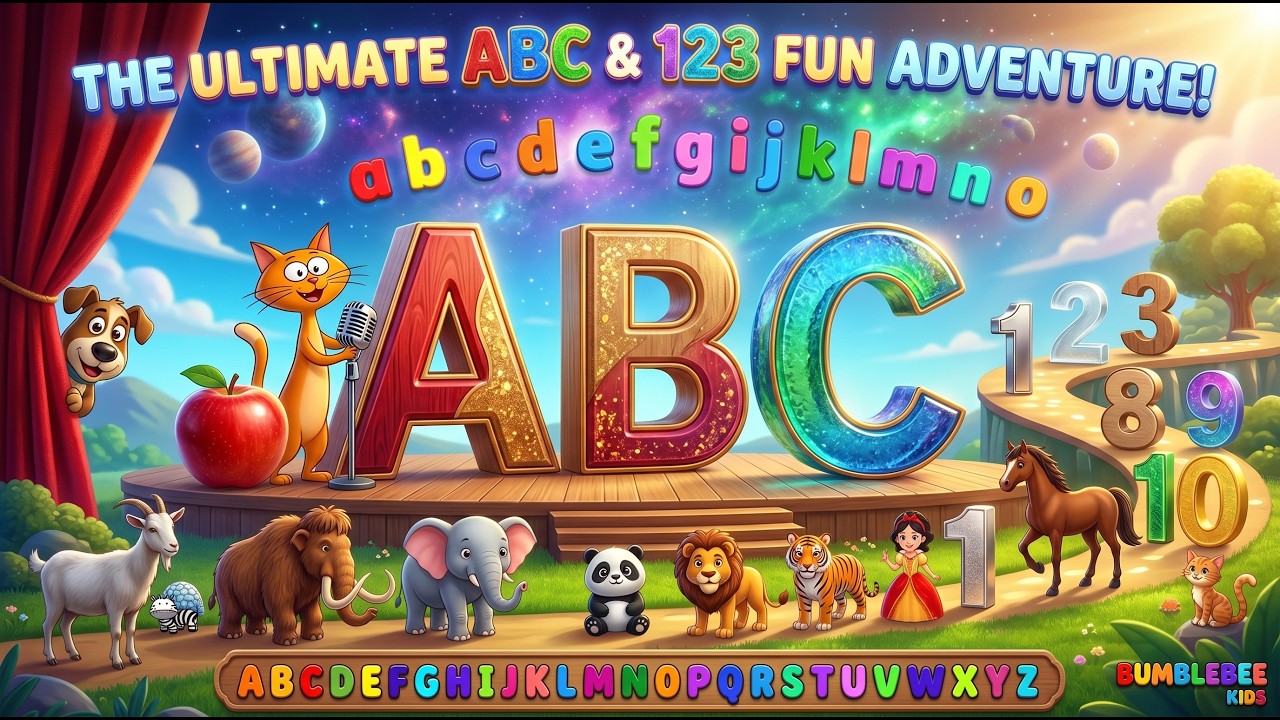 ABCです ABC, Phonics & Alphabet ABC Zed + Numbers 1–10 15 Minutes Learning