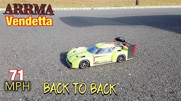 Arrma Vendetta 71 MPH back to back passes