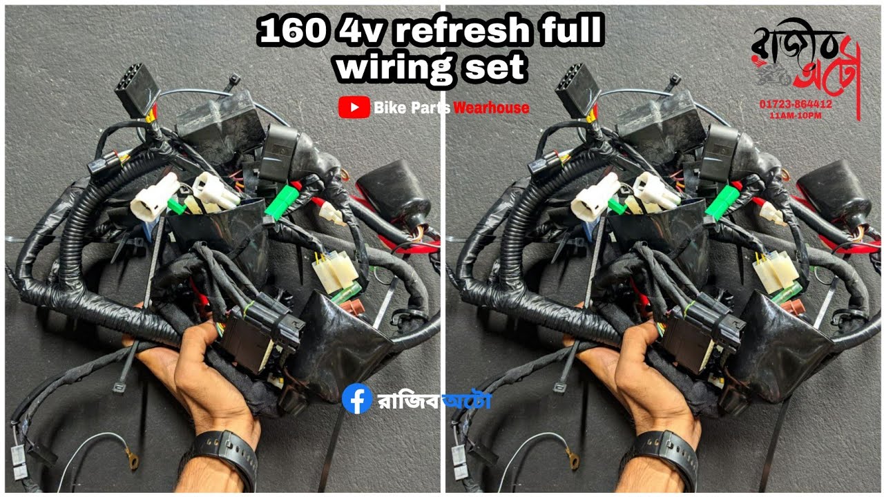 Apache RTR 160 4v refresh // abs // LED model full wiring set original