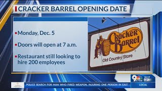 UPDATE: Eastlake Cracker Barrel to open December 5