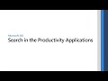 Search in the Microsoft Productivity Applications image
