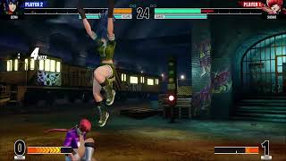 KOF Gameply BGM character - check SHERMI s coy and cocky strategy results in winning