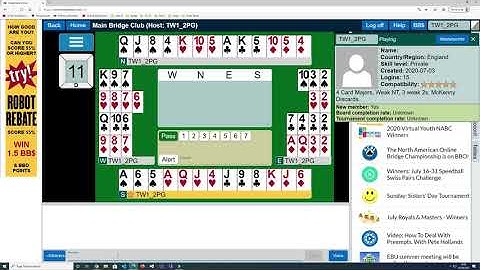 How to update your BBO profile with your bridge system.