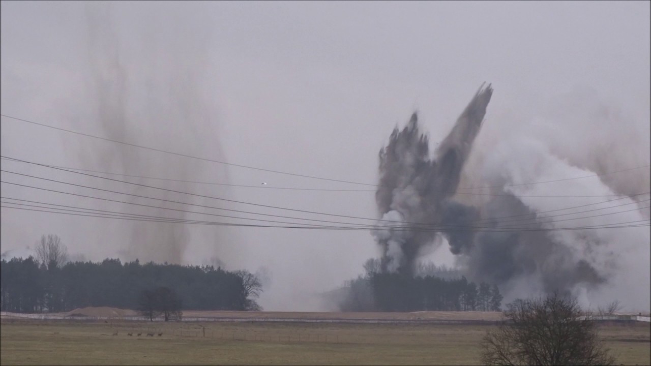 Bombensprengung in Breese (Prignitz) am 23. Februar 2017