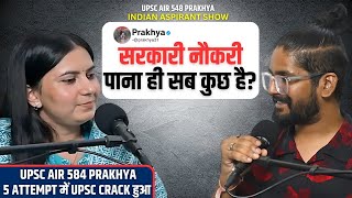 UPSC Topper Prakhya on Indian Aspirant Show | UPSC Podcast | UPSC Strategy and Motivation #upsc2024