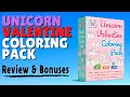 Unicorn Valentine Coloring Pack Review & Bonus Plus Niche Research