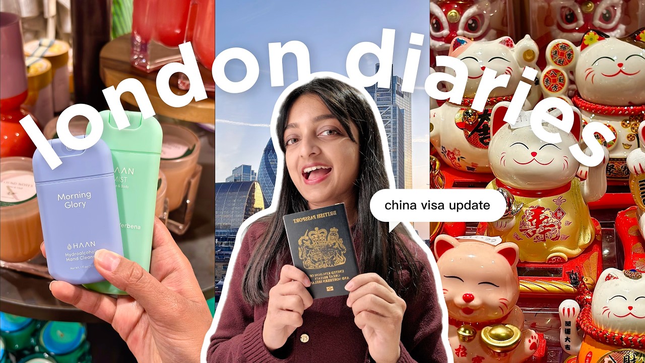 a normal working day in London ☕️ | work, coffee, & big china visa update