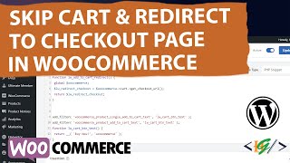 Famous How to Skip WooCommerce Cart Page and Redirect to Checkout Page Using Custom Code Snippet Profile
