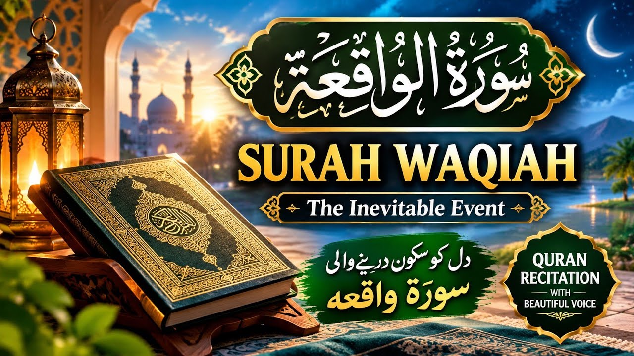 Surah Waqiah Full | Beautiful Quran Recitation | Surah Al Waqiah | سورة الواقعة | Peaceful Quran