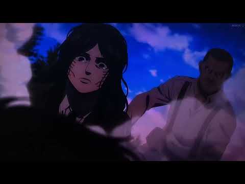 進撃の巨人The Final Season Part 2  第７話　( 82話　)  ラストシーン　２　ハンジ　「ご安心下さい、人畜無害の死に損ないです」
