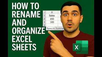 Rename Excel Tabs and Organize Your Workbook Like a Pro