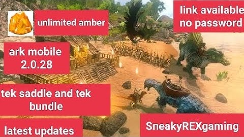 ark mobile 2.0.28 mod unlimited amber all tek bp #ark #arkmobile