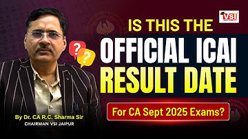😱 Is THIS the Official ICAI Date for CA Sept 2025 Results?