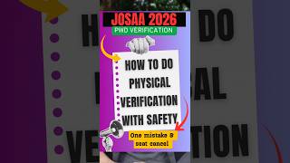 JOSAA Counseling 2026 Pwd verification complete information | How to do physical verification #pwd