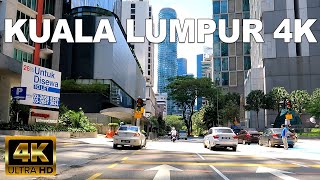 KUALA LUMPUR 4K 60FPS  DRIVING AROUND KLCC