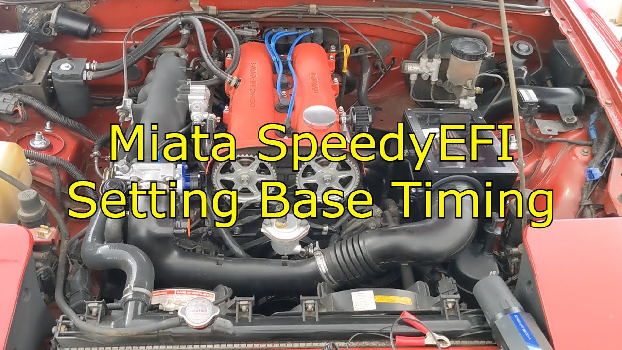 NA 1.6 Miata SpeedyEFI Set Base Timing YouTube