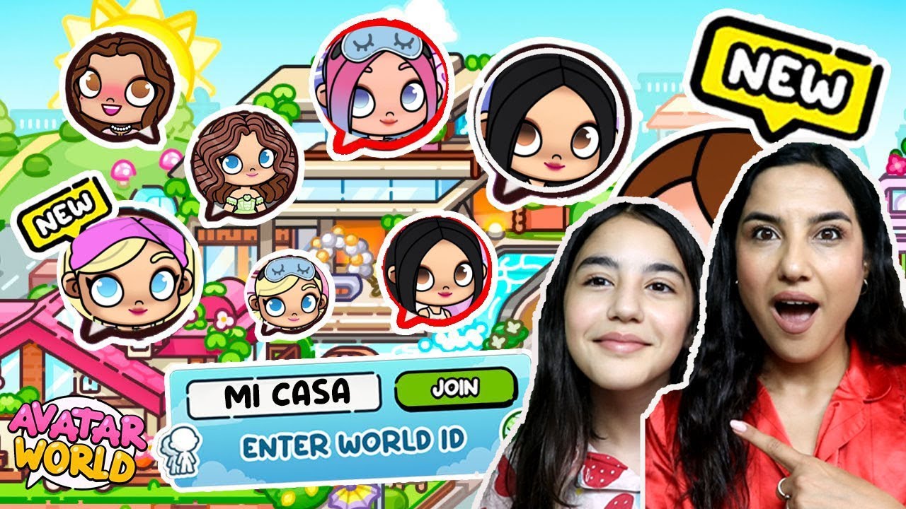 Avatar World Beta Online Konuşma Kızım Misafir Oldu Pijama Partisi Yaptık Seval Games