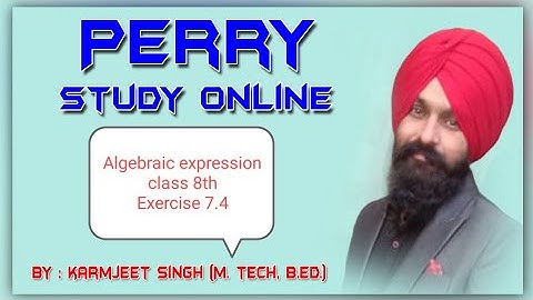 algebraic expression||class 8th||exercise 7.4||