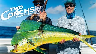 Advanced tactics for catching big MAHI MAHI  in the Florida Keys - Two Conchs Online TV/Ep 11